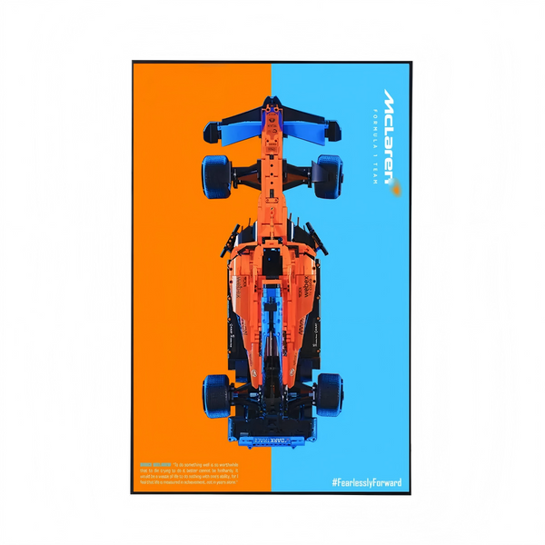 Premium Wall Display Compatible with LEGO® Technic™ McLaren F1 42141 Style D