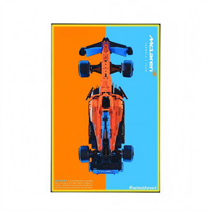 Premium Wall Display Compatible with LEGO® Technic™ McLaren F1 42141 Style D