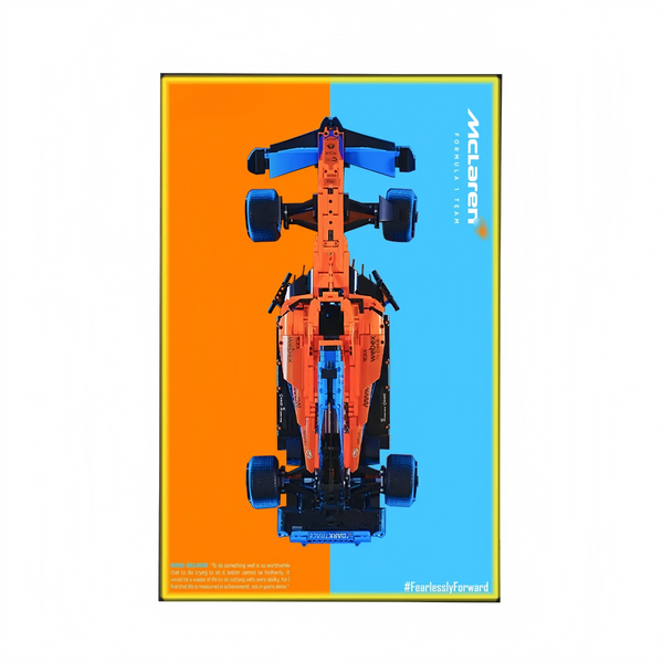 Premium Wall Display Compatible with LEGO® Technic™ McLaren F1 42141 Style D