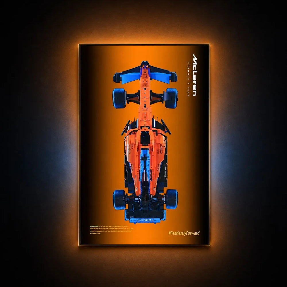 Wall Display Frame for LEGO® Technic™ McLaren F1 42141 | Style B