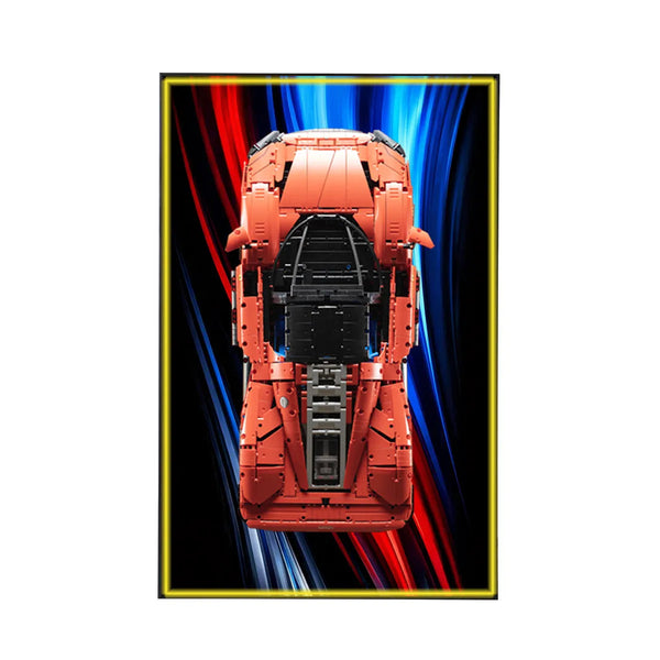 Wall Display Frame Compatible with LEGO® Technic™ Ferrari Daytona SP3 42143 Style A