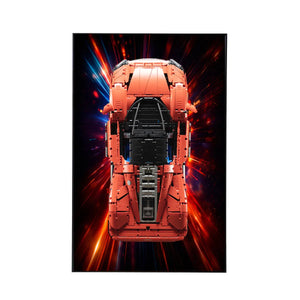 Wall Display Frame Compatible with LEGO® Technic™ Ferrari Daytona SP3 42143 Style A
