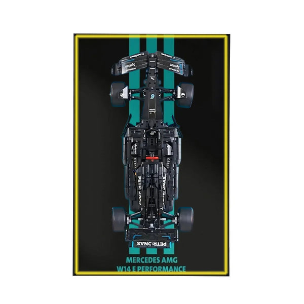 Premium Wall Display for LEGO® Mercedes-AMG F1 42171 Style C