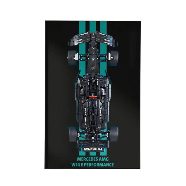 Premium Wall Display for LEGO® Mercedes-AMG F1 42171 Style C