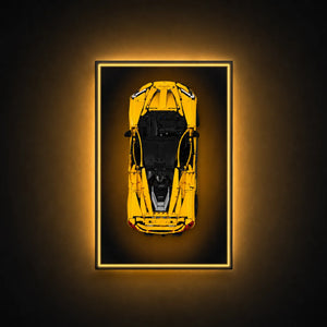 Wall Display Frame for LEGO® McLaren P1 42172 | Gradient Color | 50 x 80cm