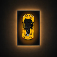 Wall Display Frame for LEGO® McLaren P1 42172 | Gradient Color | 50 x 80cm