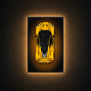 Wall Display Frame for LEGO® McLaren P1 42172 | Gradient Color | 50 x 80cm