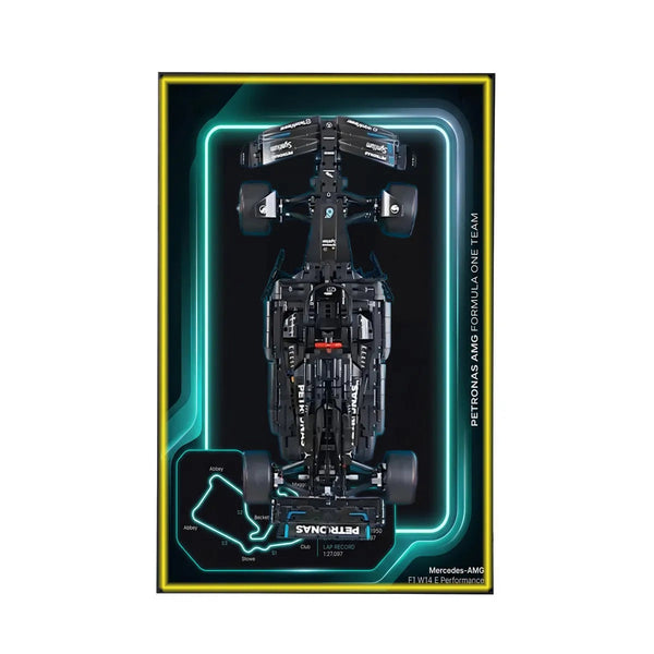 Premium Wall Display for LEGO® Mercedes-AMG F1 42171 Style C