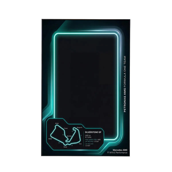 Premium Wall Display for LEGO® Mercedes-AMG F1 42171 Style C