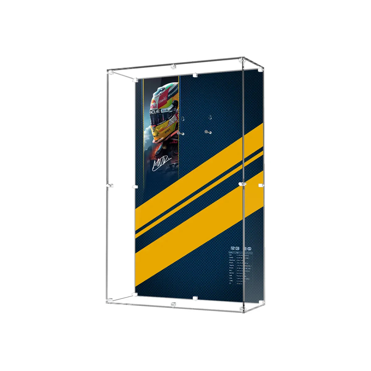 Wall Display Case for LEGO® Technic™ Oracle Red Bull Racing RB20 F1 Car 42206 - View 2 - brkox