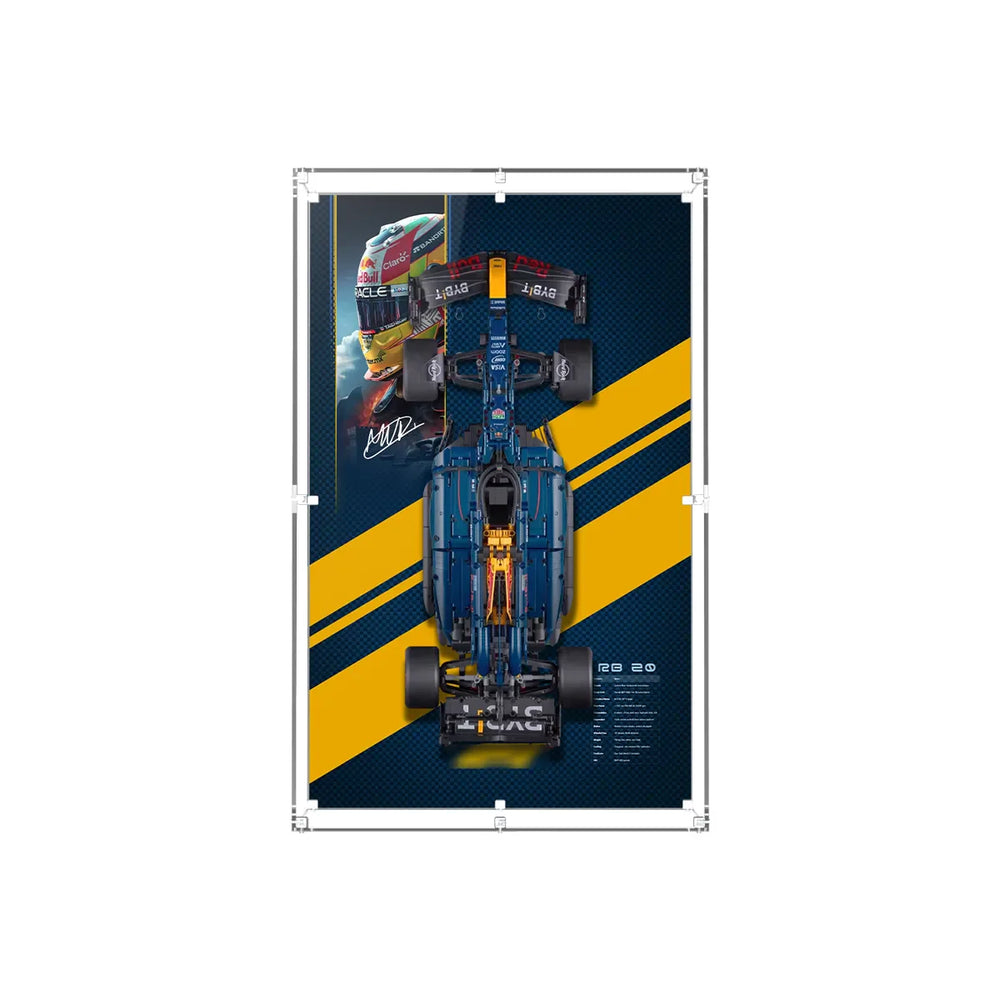 Wall Display Case for LEGO® Technic™ Oracle Red Bull Racing RB20 F1 Car 42206 - brkox