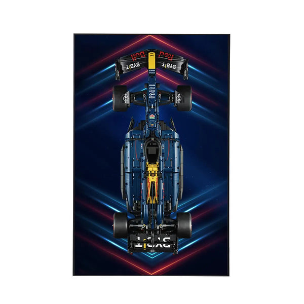 Wall Display Frame for LEGO® Oracle Red Bull Racing RB20 F1 Car 42206 | Electric Summit