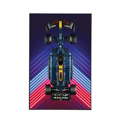 Wall Display Frame for LEGO® Oracle Red Bull Racing RB20 F1 Car 42206 | Electric Summit