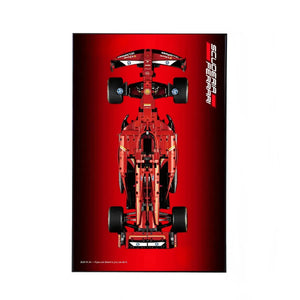 Wall Display Frame Compatible with LEGO® Ferrari F1 SF-24 42207 Style A
