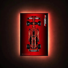 Wall Display Frame Compatible with LEGO® Ferrari F1 SF-24 42207 Style A