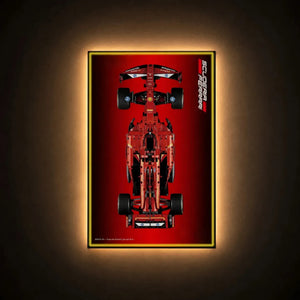 Wall Display Frame Compatible with LEGO® Ferrari F1 SF-24 42207 Style A