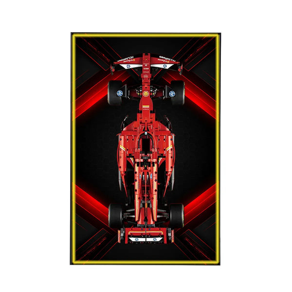 Wall Display Frame Compatible with LEGO® Ferrari F1 SF-24 42207 Style A