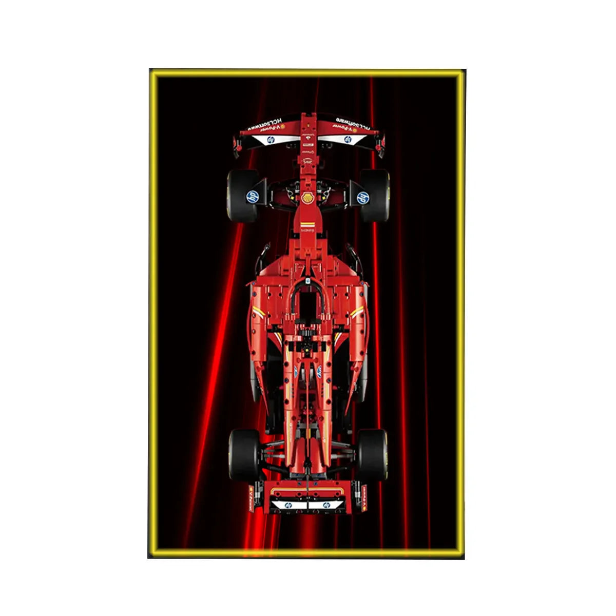 Wall Display Frame for LEGO® Ferrari F1 SF-24 42207 | Crimson Lines - View 3 - brkox