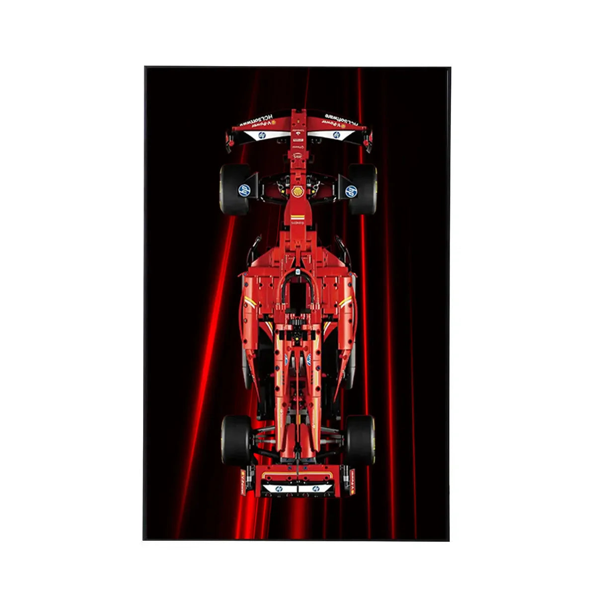 Wall Display Frame for LEGO® Ferrari F1 SF-24 42207 | Crimson Lines - brkox