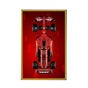 Wall Display Frame for LEGO® Ferrari F1 SF-24 42207 | Scarlet Rise