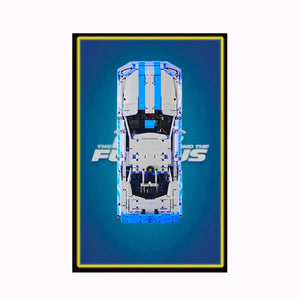 Display Frame for LEGO® 42210 Nissan GT-R (Fast & Furious)