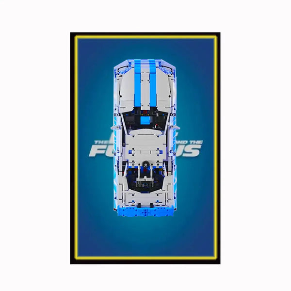 Display Frame for LEGO® 42210 Nissan GT-R (Fast & Furious)