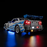 LEGO Nissan Skyline GT-R R34 42210 LED light kit view 3
