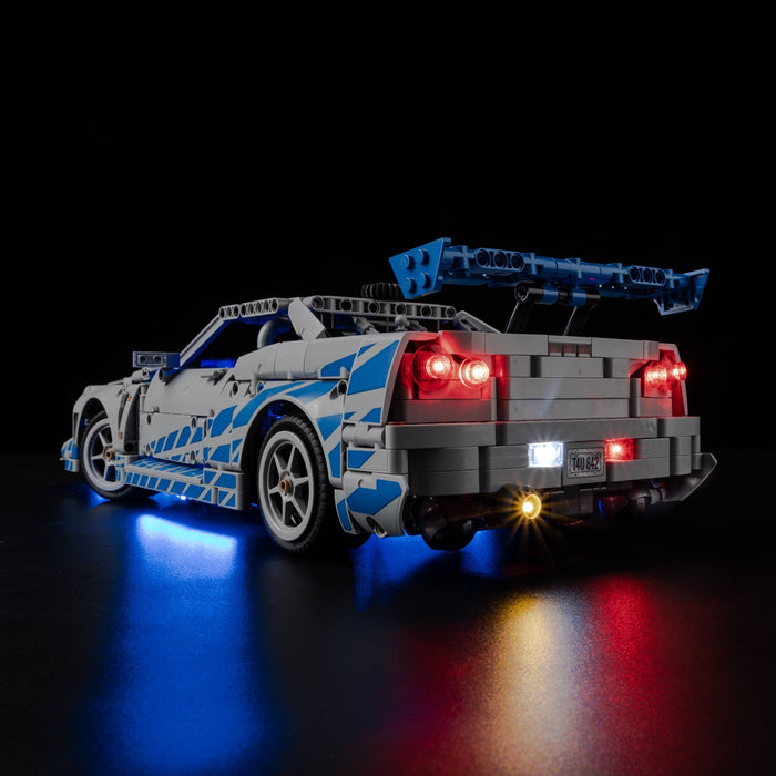 LEGO Nissan Skyline GT-R R34 42210 LED light kit view 3