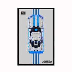 Display Frame for LEGO® 42210 Nissan GT-R (Fast & Furious)