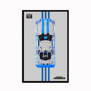 Display Frame for LEGO® 42210 Nissan GT-R (Fast & Furious)