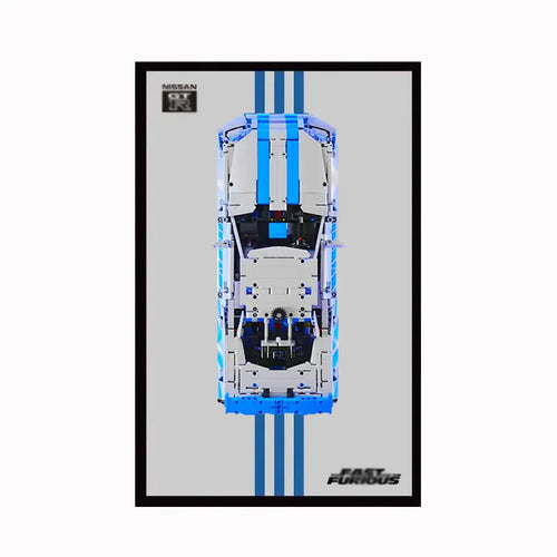 Display Frame for LEGO® 42210 Nissan GT-R (Fast & Furious)