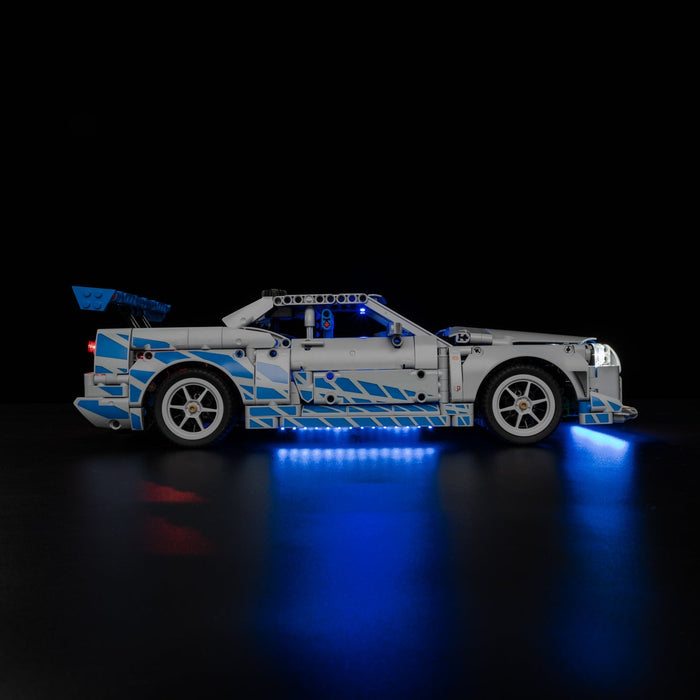 LEGO Nissan Skyline GT-R R34 42210 LED light kit view 4
