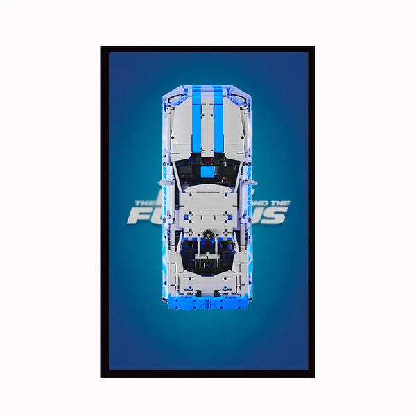 Display Frame for LEGO® 42210 Nissan GT-R (Fast & Furious)