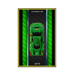 Wall Display Frame for LEGO® Technic™ Porsche 911 GT3 R REXY AO Racing Car 42224