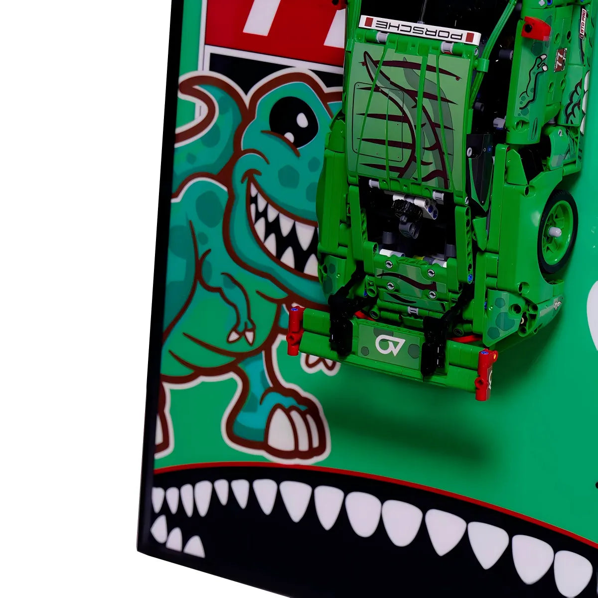 Wall Display Frame for LEGO® Technic™ Porsche 911 GT3 R REXY 42224 - View 4 - brkox