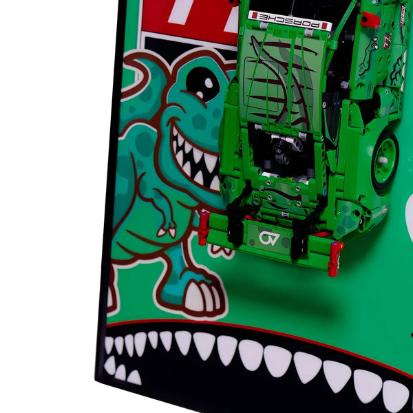 Wall Display Frame for LEGO® Technic™ Porsche 911 GT3 R REXY AO Racing Car 42224