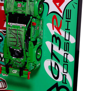 Wall Display Frame for LEGO® Technic™ Porsche 911 GT3 R REXY AO Racing Car 42224