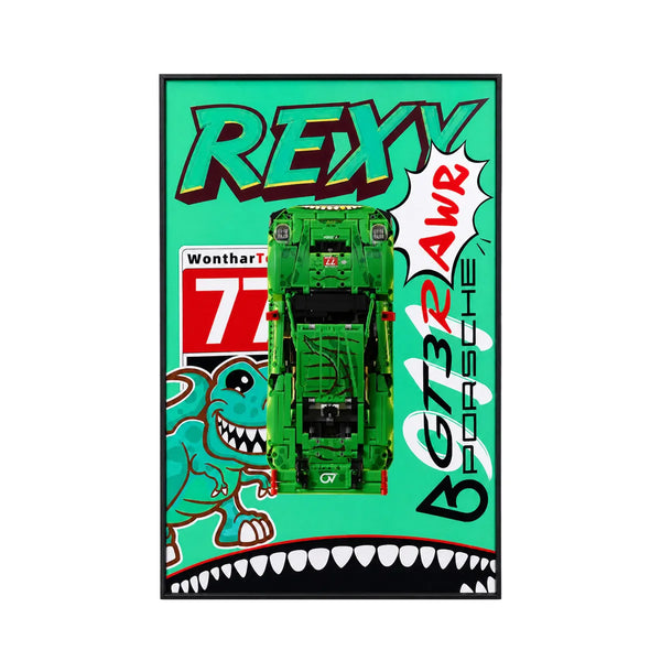 Wall Display Frame for LEGO® Technic™ Porsche 911 GT3 R REXY AO Racing Car 42224