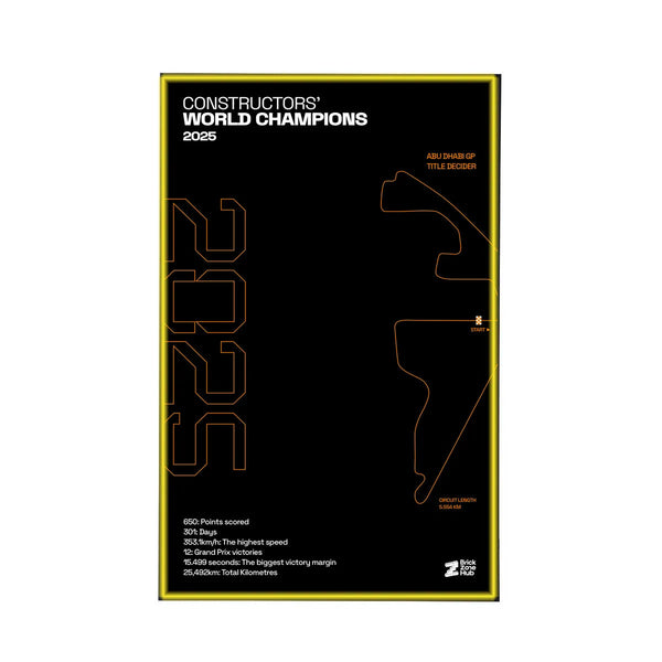 Wall Display Frame for LEGO® McLaren MCL39 F1® Car 42228 | World Champions 2025