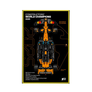 Wall Display Frame for LEGO® McLaren MCL39 F1® Car 42228 | World Champions 2025
