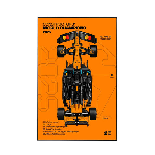 Wall Display Frame for LEGO® McLaren MCL39 F1® Car 42228 | World Champions 2025