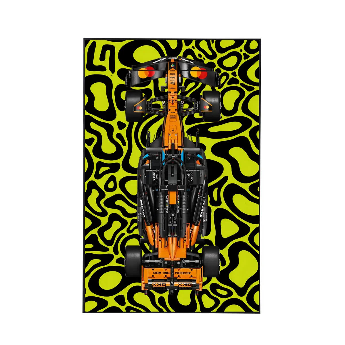 Wall Display Frame Compatible with LEGO® McLaren MCL39 F1® Car 42228 | Style H - brkox