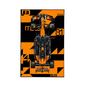 Wall Display Frame Compatible with LEGO® McLaren MCL39 F1® Car 42228 | Style F