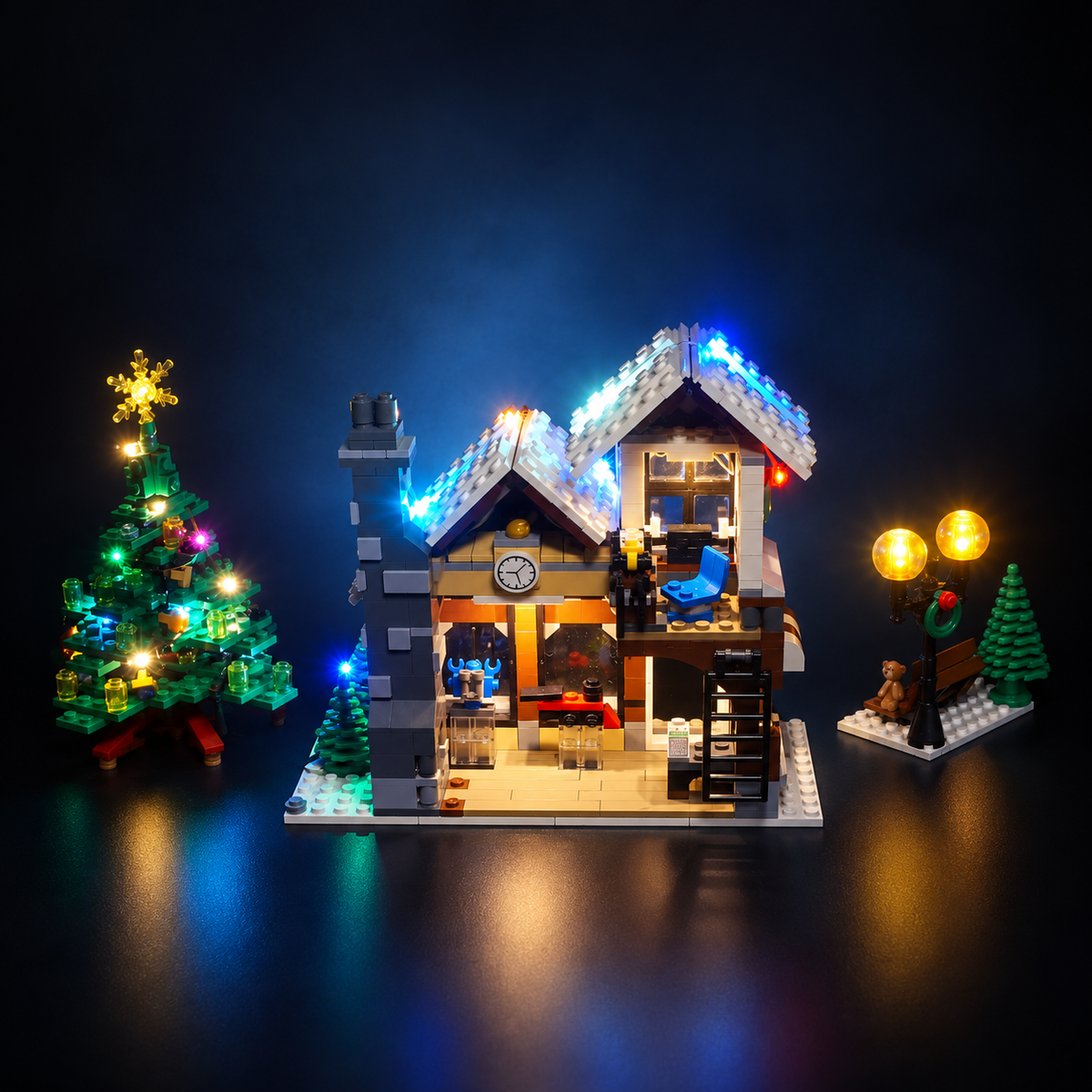 Light Kit Compatible with LEGO® Winter Village Toy Shop Set 10249