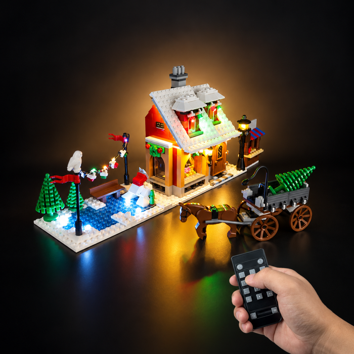 Light Kit Compatible with LEGO® Winter Village Bakery Set 10216