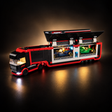 Light Kit Compatible with LEGO® F1 Truck with RB20 & AMR24 F1 Cars Set 60445