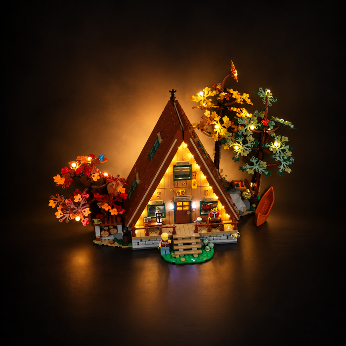 Light Kit Compatible with LEGO® Ideas A-Frame Cabin Set 21338