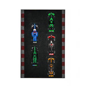 Wall Display Frame for LEGO® Speed Champions F1 | 5-Car | Track version