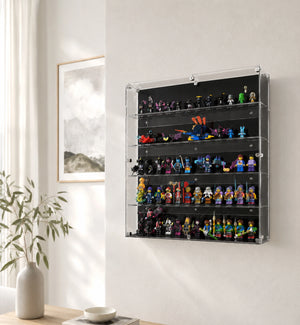 60 LEGO® Minifigures Wall Display Case
