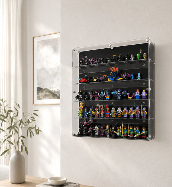 60 LEGO® Minifigures Wall Display Case